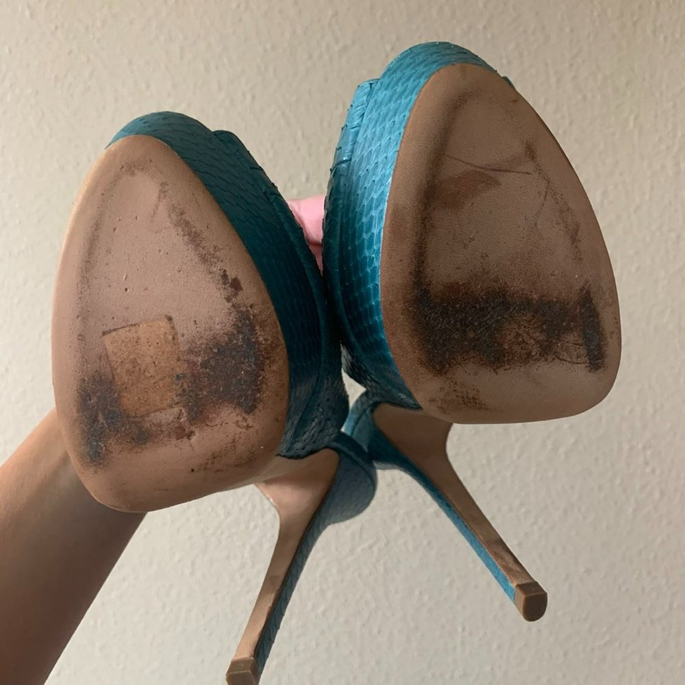 Jimmy Choo Python Heels - Picture 6 of 6